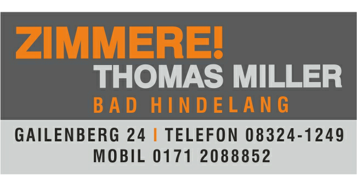 Zimmerei Thomas Miller - Partner Erlebnis-Weihnachtsmarkt Bad Hindelang